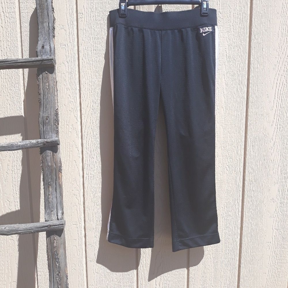 ‎Nike Pants Workout Mesh Striped Straight Leg